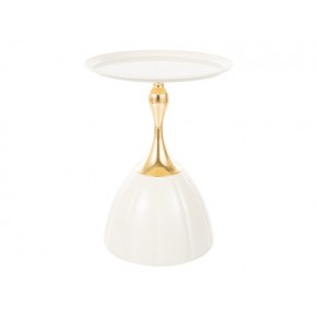 Стол журнальный SIGNAL PIANA белый/золотой 38/50